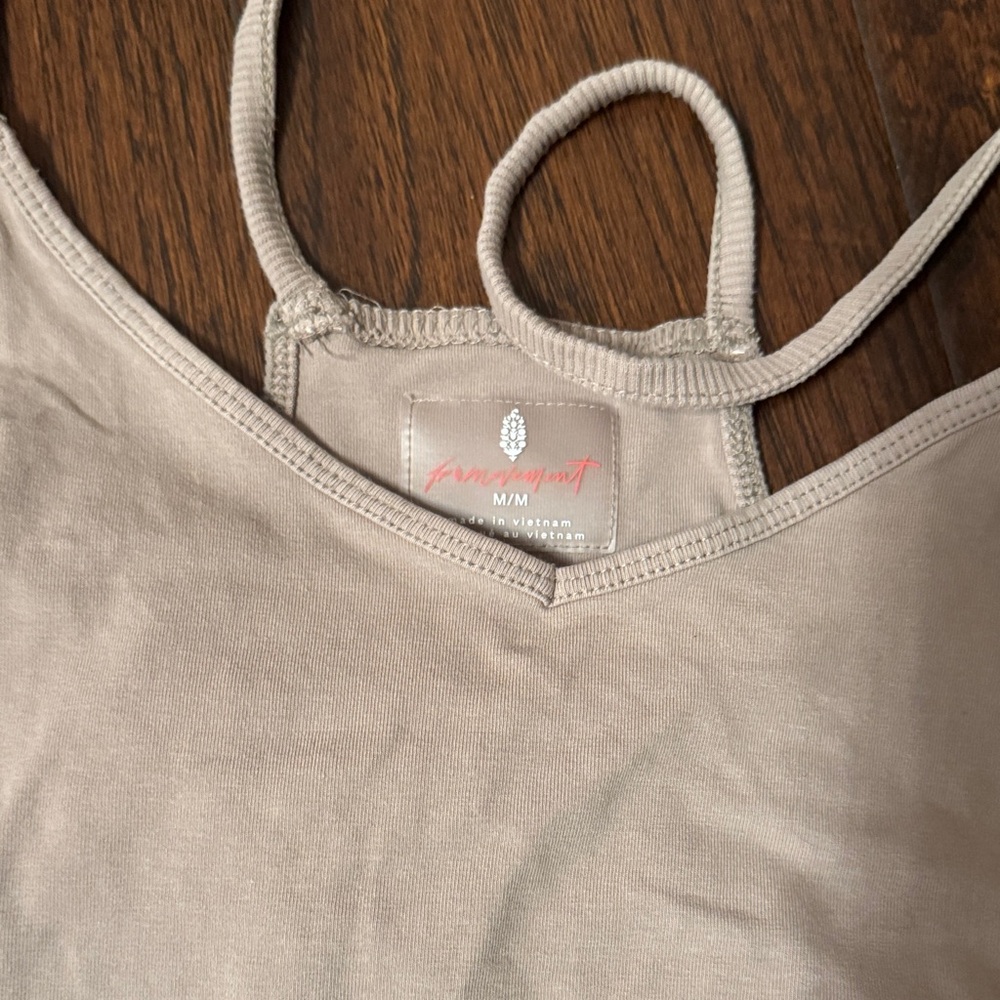 Free People Khaki Tan FP Movement Hot Shot Onesie - Picture 5 of 7
